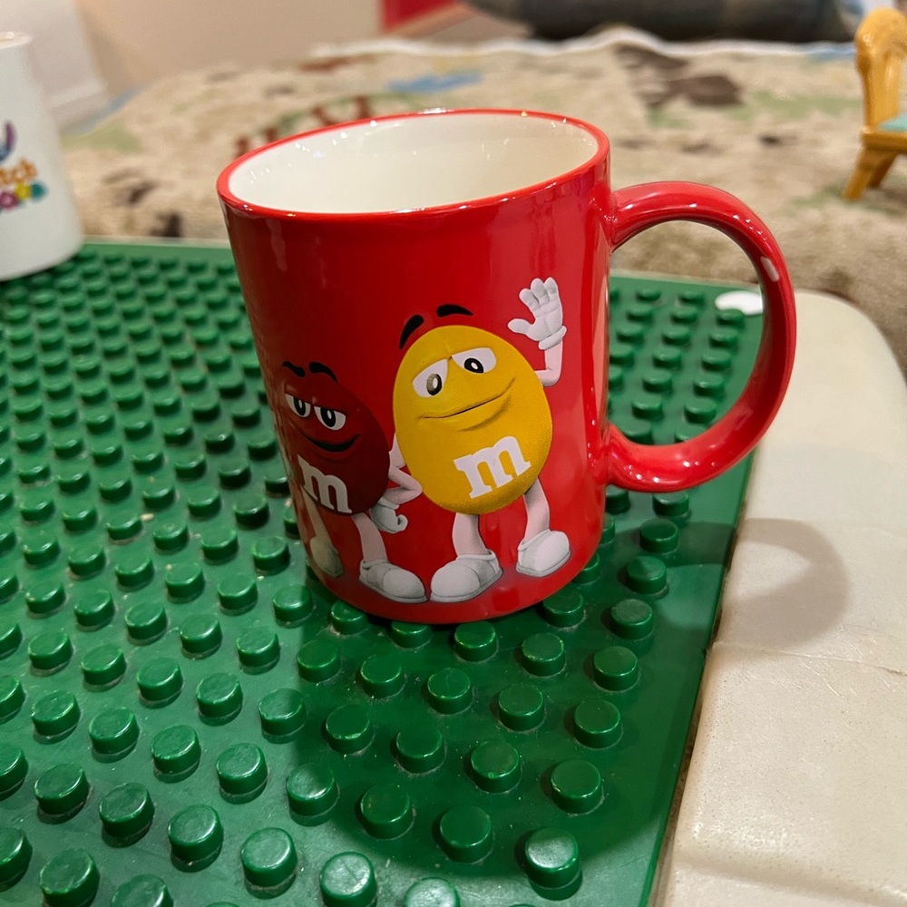 Mars M&M Red Coffee Mug 10oz Capacity Featuring Red And Yellow